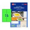 Avery High Visibility Shipping Label 25pk 16/sheet (Green)