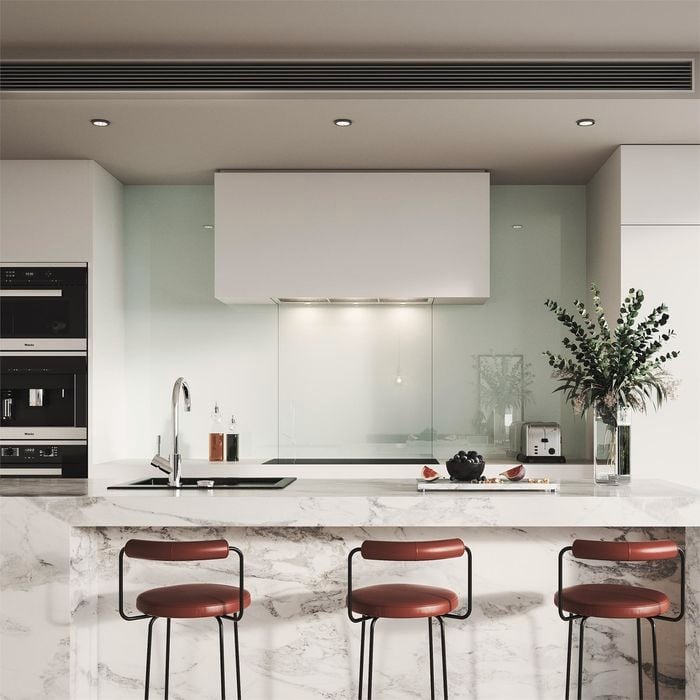 Vistelle 2600 x 760 x 4mm Mist High Gloss Acrylic Splashback