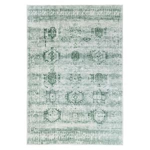 Loopsie-180cm X 120cm-balis Green Tribal Washable Rug