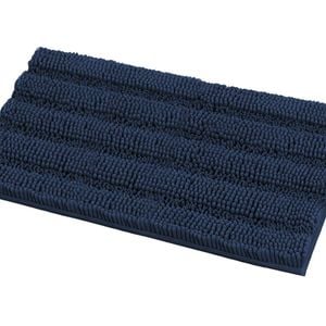 Smarcute 1 Piece - 50cm x 81cm Non-slip Thick Soft Chenille Bath Mat Rug Navy