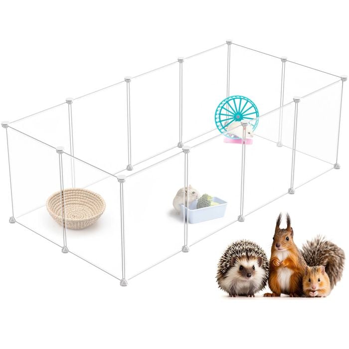 Advwin 12 Panels Pet Playpen Guinea Pigs Small Animal Enclosure