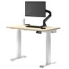 Desky Dual Mini Sit Stand Desk White Frame 80cm