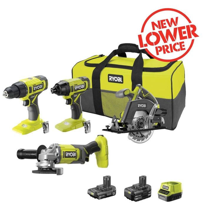 Ryobi 18V ONE+ 4 Piece Kit R18X4C1422B