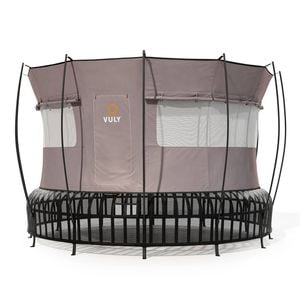 VULY Thunder 2 Pro Extra Large 16ft Springless Trampoline with Enclosure - Trampolines Bundle With Tent Wall and Shade Cover
