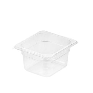 SOGA Clear Gastronorm Pan 1/6 100mm Deep