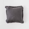 Pure European Linen Cushion Charcoal 50x50cm Myhouse