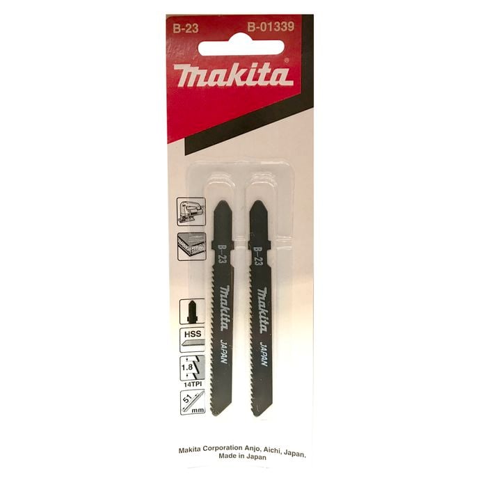 Makita No. B23 14 Teeth Jigsaw Blade - 2 Pack