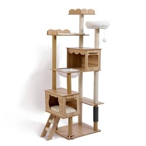 LOLOPAWS Cat Tree Scratching Post Cats Towers 180cm