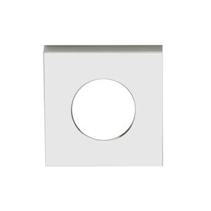 Lockwood Satin Chrome Velocity Square Rose Trim - Passage