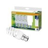 Osram B22 Warm White Mini Twist Spiral 15W Light Globe - 5 Pack