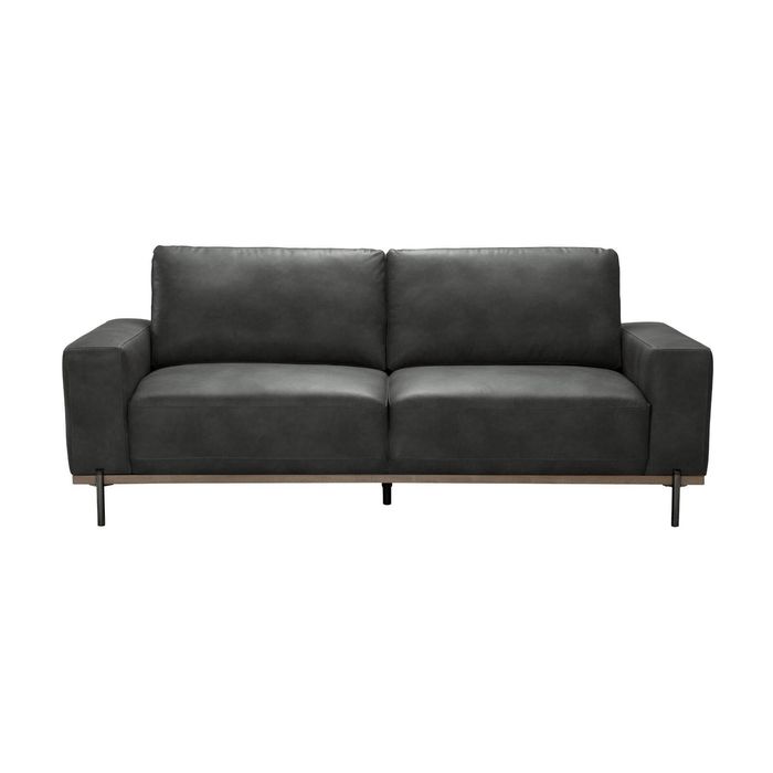 Dallas 3 Seater Pu Leather Sofa Lounge Black