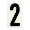 Sandleford 85mm White Self Adhesive House Number 2