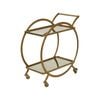 Amalfi Walter Drinks Trolley Gold 72x80cm
