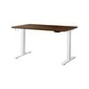 Oikiture Electric Standing Desk Single Motor 1.5m Walnut Tabletop