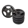 8 Pack of 1.25kg - Total 10kg Standard 26.5mm Triple Handle Hammertone Cast Iron Weight Plate