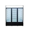 Ag Equipment 1500l Triple Glass Door Upright Display Fridge Cu1500tng