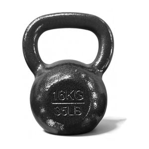 Cast Iron Kettlebell 16kg Balanced Gym Weight W/ Comfortable Handle