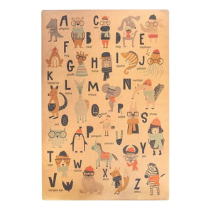 Zenvibes XXL Extra Large Cork Kids Play Mat - ABC Zoo 135cm X 180cm