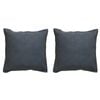 2PK Bianca Hallston Pre-Washed Cotton Cushion 43x43cm - Charcoal