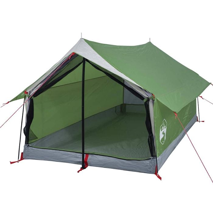 vidaXL Camping Tent 2-Person Green Waterproof tent camping shelter