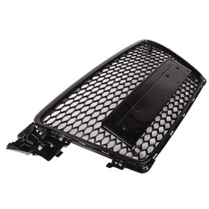 Gloss Black Honeycomb Rs4 Style Bumper Grille Grill Bodykit For Audi A4 B8 09-11