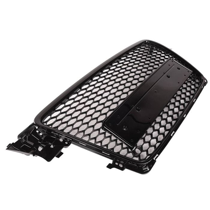 Gloss Black Honeycomb Rs4 Style Bumper Grille Grill Bodykit For Audi A4 B8 09-11