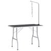 vidaXL Adjustable Dog Grooming Table with 1 Loop Pet Supply Cat Bath Table