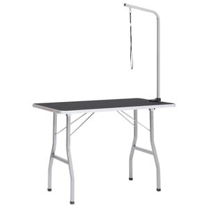 vidaXL Adjustable Dog Grooming Table with 1 Loop Pet Supply Cat Bath Table