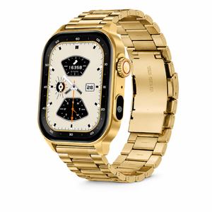 Hd Smart Watch For Men & Women – Bluetooth Call, Ai Voice Assistant, Health & Fitness Tracker, Sports Monitor Gold Steel