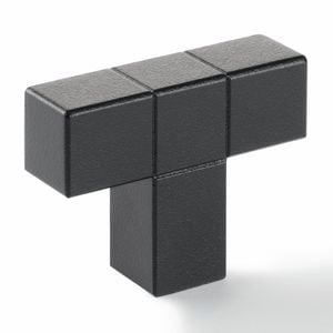 Hafele 46 x 34mm Matt Black Cabinet Knob