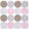 20pc Paw 3 Ply Lunch 33x33 Cm Premium Paper Flexo Napkins - Dotsy Dots Rosa