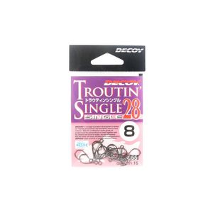 Decoy Single 28 Troutin Plugging Single Lure Fishing Hook 8