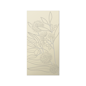 Walpix 1800 x 900 x 2.5mm Magnolia Flat Profile Eucalyptus Perforated Aluminium Decorative Screen
