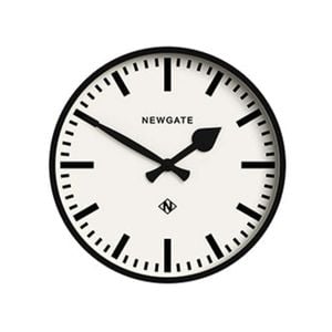 Newgate Railway Clock Black