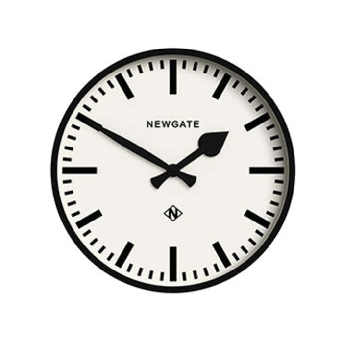 Newgate Railway Clock Black