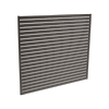 ProtectorAl 2000 x 1766mm Black Aluminium Slat Screen Kit