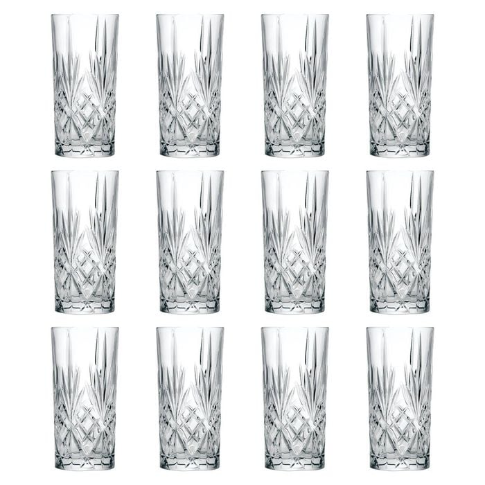 RCR Crystal Melodia Highball Glasses - 360ml - Pack of 12