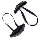 NNEOBA Heavy Duty Pull Up Handles Rubber Neutral Grip Black