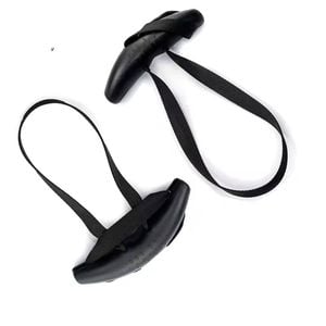 NNEOBA Heavy Duty Pull Up Handles Rubber Neutral Grip Black