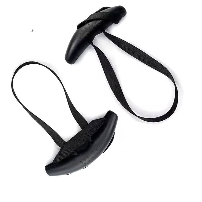 NNEOBA Heavy Duty Pull Up Handles Rubber Neutral Grip Black
