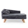 Costway 71cm Dog Cat Sofa Bed Elevated W/padded Pad & Pillow Grey