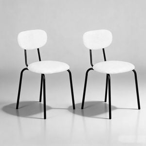 Advwin Dining Chairs Set of 2 Kitchen Chairs Reading Chair Cafe Chair Beige