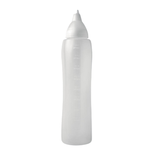 Araven Squeeze Sauce Bottle Clear Non-drip Polyethylene 1ltr 35oz Commercial Kitchen Storage