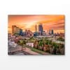 Perth's Skyline at Sunset Print 100% Australian Made 180x120cm (Stretched Canvas)