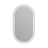 Barelli Signature 1200 x 600mm Brushed Nickel Framed Pill LED Front-Lit Mirror