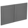 Kaboodle 1000mm Smoked Grey Heritage Fridge Cabinet Doors - 2 Pack