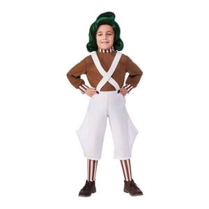 Oompa Loompa Wig for Kids – Official Licensed Willy Wonka Halloween Costume Accessory, Green Colour, One-Size