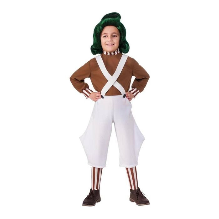Oompa Loompa Wig for Kids – Official Licensed Willy Wonka Halloween Costume Accessory, Green Colour, One-Size