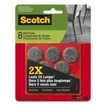 Scotch® 2.54mm Heavy Duty Felt Pads - 8 Pack