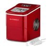 Alfordson Ice Maker Machine Commercial Portable 12kg Ice Cube Tray 2.2l Red